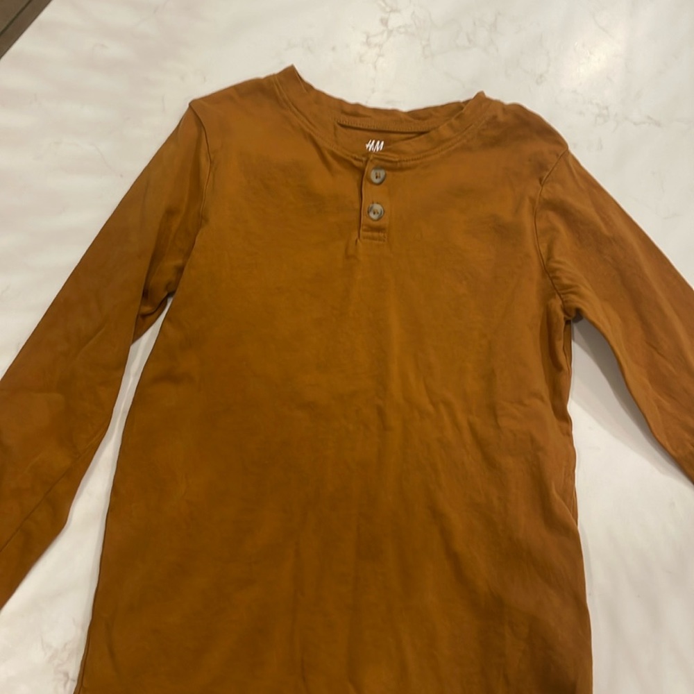 Long Sleeve Mustard H&M Shirt